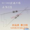 供应3.6x10引线保险丝管 玻璃双帽保险丝管 UL认证保险管 赛力特