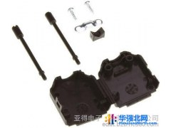 MHConnectors DPPK-9-K Dsub外壳 黑色 尼龙 D-sub 连接器底壳, 带应力消除图1