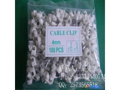 自产自销钢钉线卡 优质方形4mm钢钉线卡 出口型线卡  线扣 线卡线扣图1