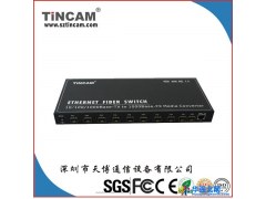 天博通信TiNCAM供应10/100/1000M十光一电汇聚型光纤交换机图1
