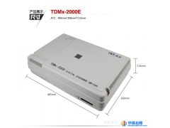 威谱tdmx-2000E 电话交换机 4进10出（其中2个数字分机端口）内置8路电脑话务员 通话录音 来电弹屏图1