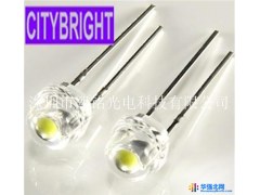 LED灯珠厂家现货5MM草帽白色发光二极管超高亮直插正品灯珠5MM草帽白光F5草帽正白图1