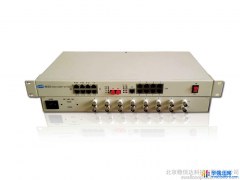 电话光端机PCM综合复用设备稳信达WXD-1000F-30T-4N-4E1光纤传输30路电话4路100M以太4路E1机架图1