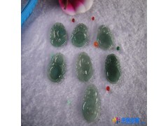 冲二钻，恕不还价，天然翡翠如意挂件，饰品，礼品图1