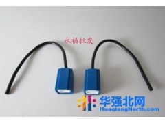 批发 H1汽车灯座 大灯陶瓷灯座 LED灯座 耐高温 直角弯角线束图1