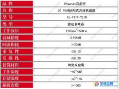 菲尼特LC 10dB阴阳式转换式固定式光纤衰减器图1